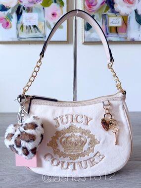 JUICY COUTURE Purse Falling for Juicy Shoulder Bag - Cream Gold
